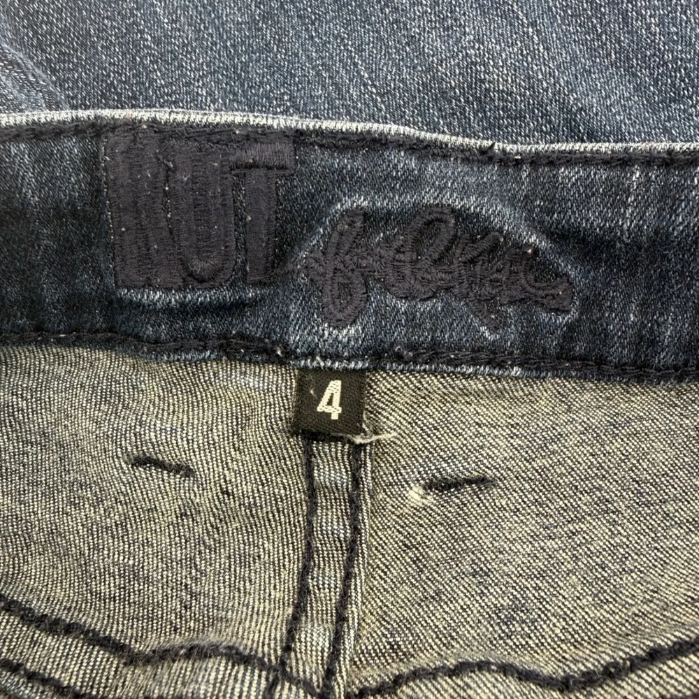 Kut from the Kloth Women Dark Wash Straight Leg Jeans Size 4 Blue Denim Stretch